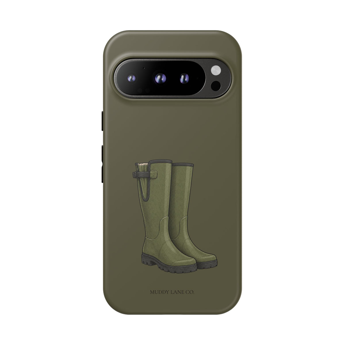Wellies Tough Phone Case in Muddy Green Matte