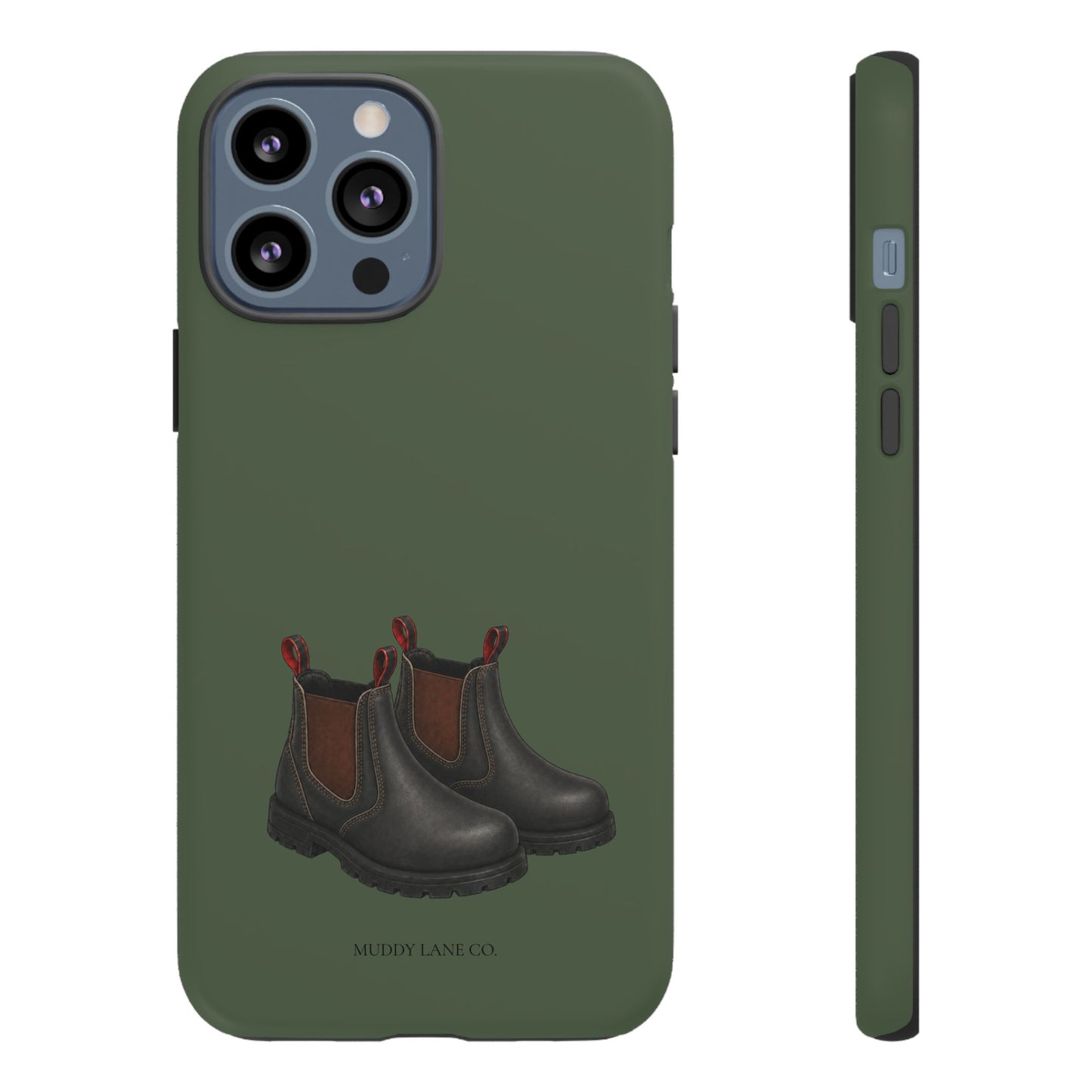 Yard Boots Tough Phone Case in Forest Green Matte