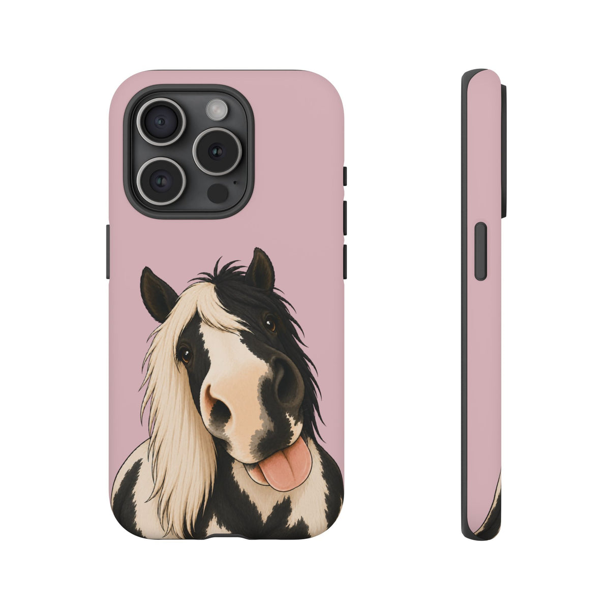 Cheeky Cob Tough Phone Case in Soft Rosette Pink Matte