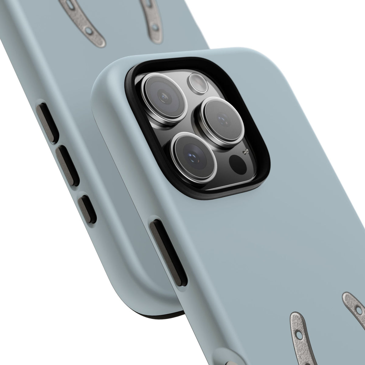 Horseshoe Tough Phone Case in Dusty Blue Matte