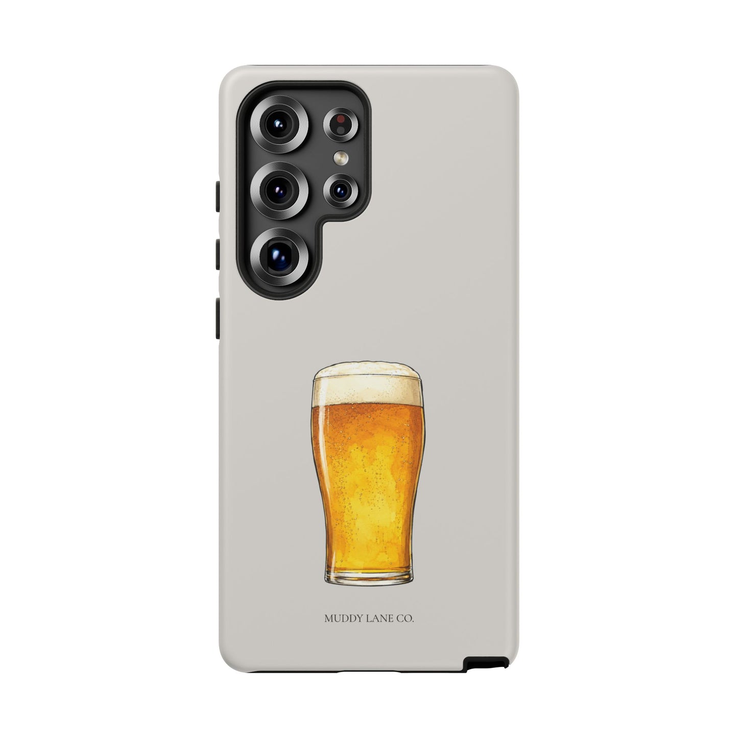 Pub Pint Tough Phone Case in Soft Grey Matte