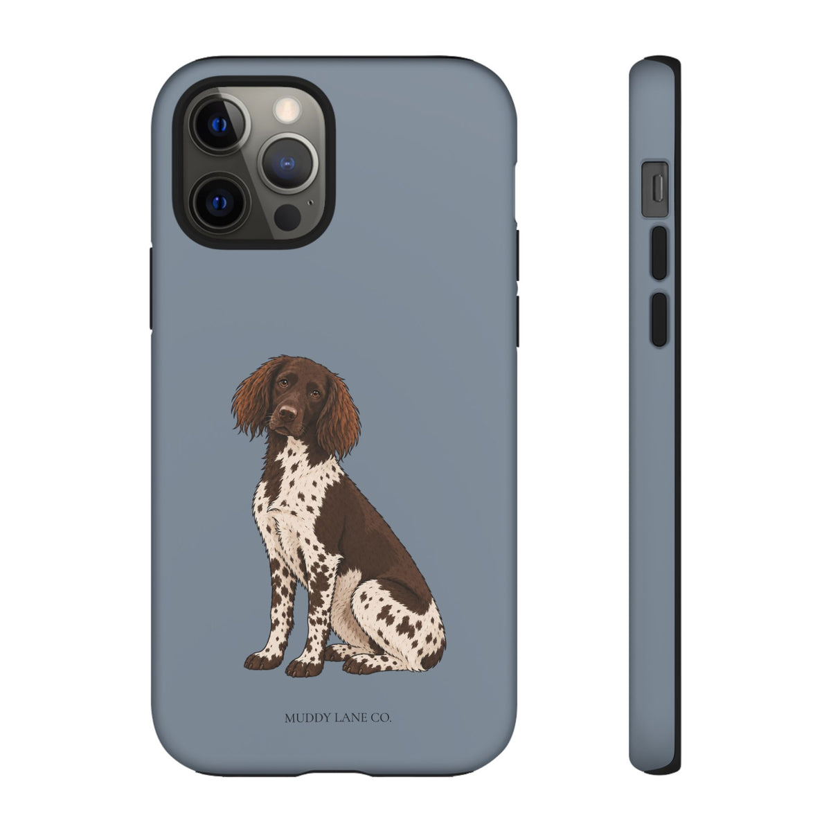 Spaniel Tough Phone Case in Smoke Blue Matte