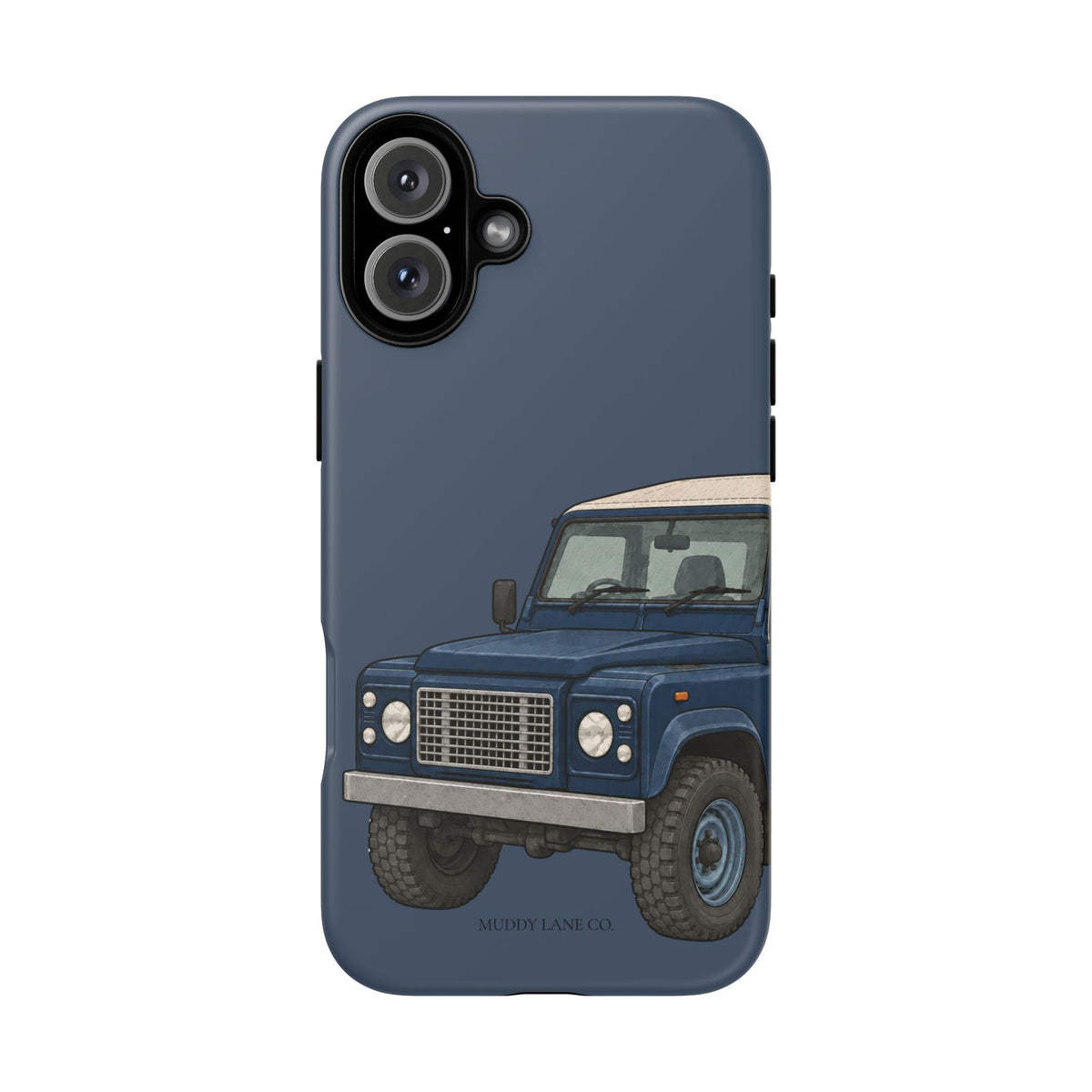 Blue Classic 4x4 Close-Up Tough Phone Case in Deep Navy Matte