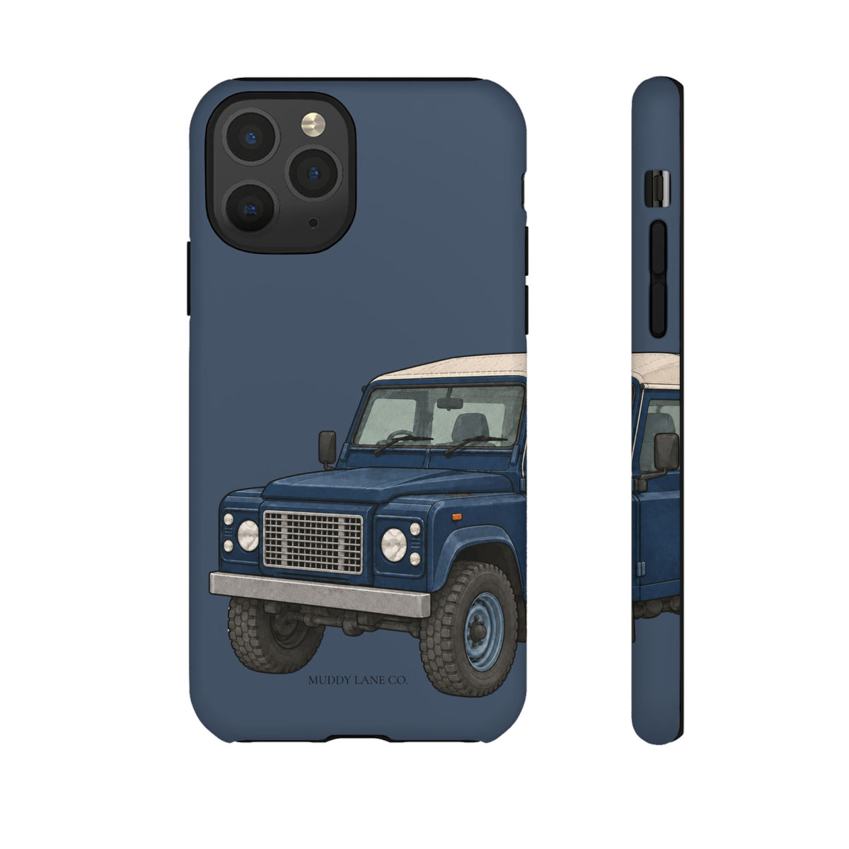 Blue Classic 4x4 Close-Up Tough Phone Case in Deep Navy Matte