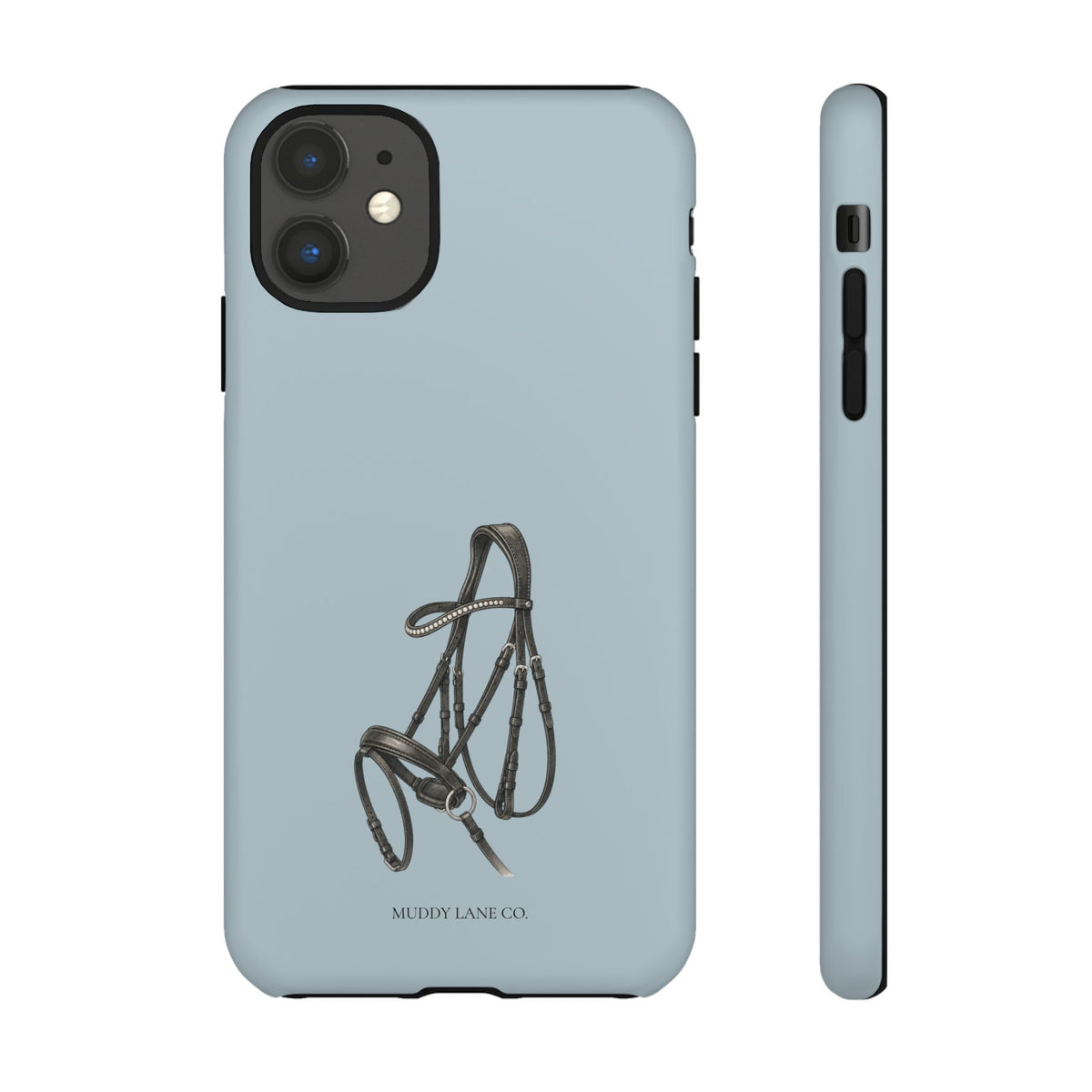 Bridle Tough Phone Case in Dusty Blue Matte