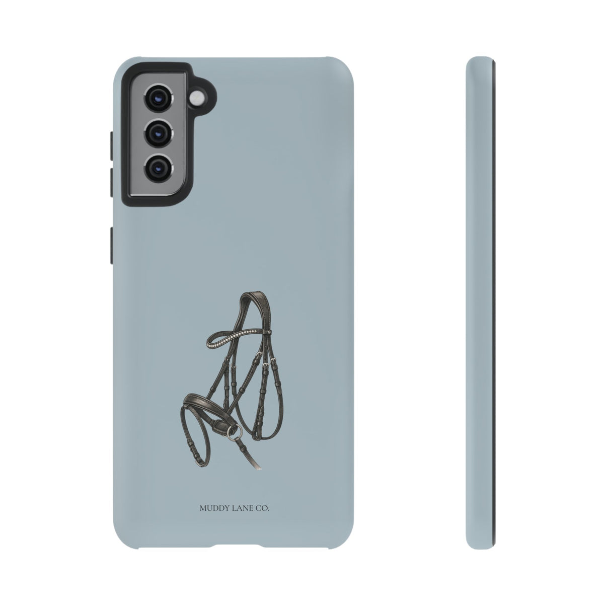 Bridle Tough Phone Case in Dusty Blue Matte