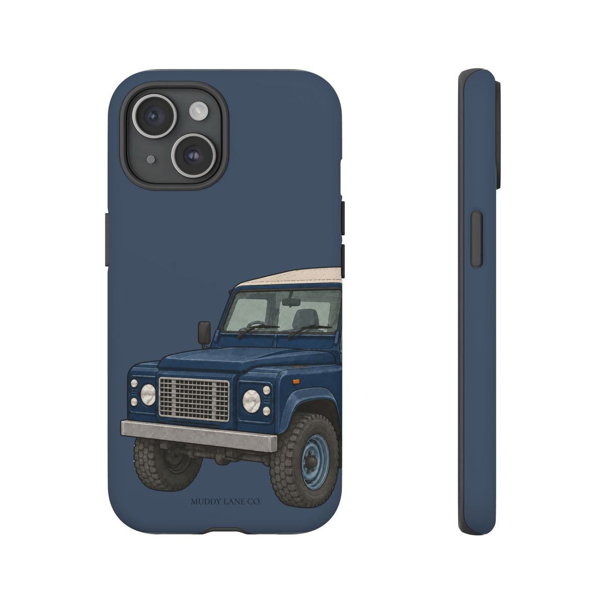 Blue Classic 4x4 Close-Up Tough Phone Case in Deep Navy Matte