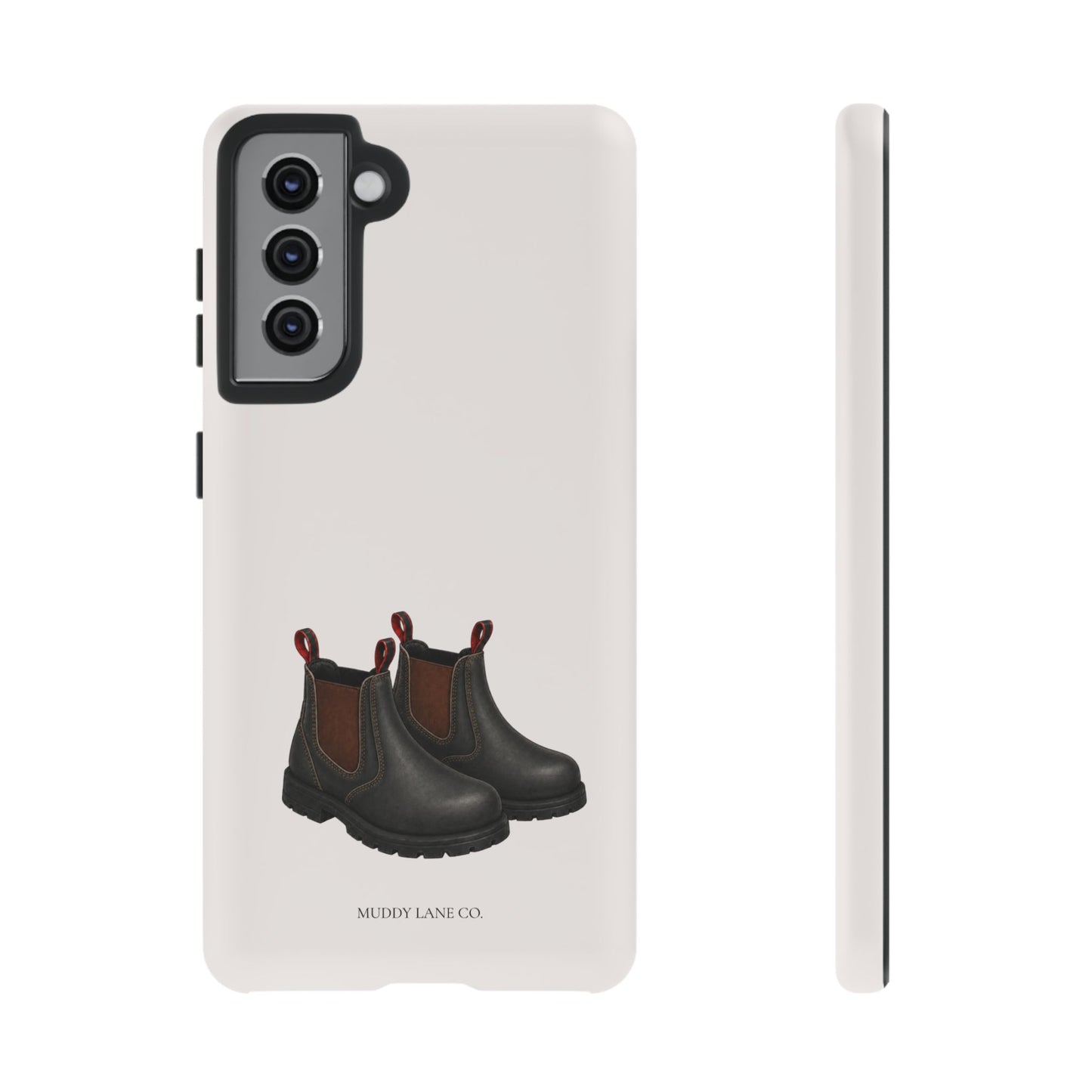 Yard Boots Tough Phone Case in Warm Cream Matte