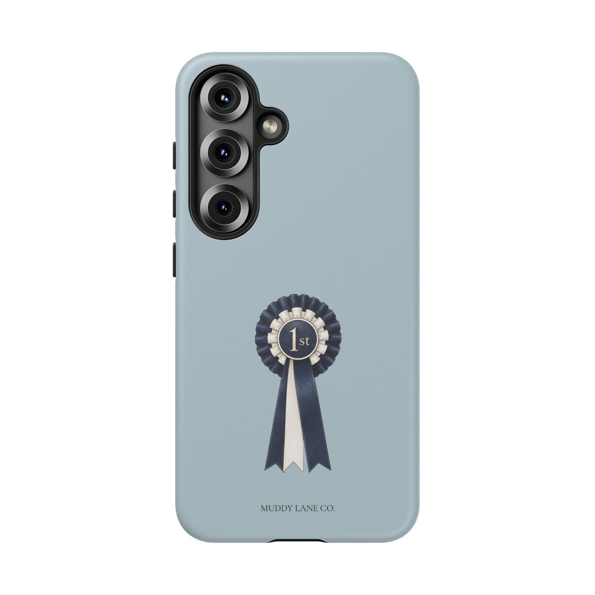 Rosette Tough Phone Case in Dusty Blue Matte