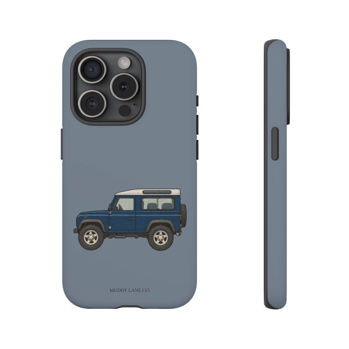 Blue Classic 4x4 Tough Phone Case in Smoke Blue Matte