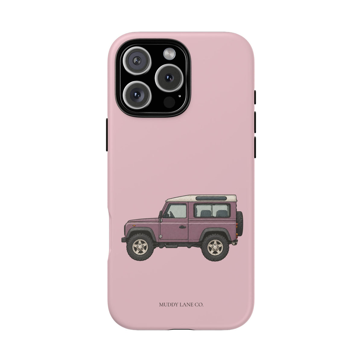 Pink Classic 4x4 Tough Phone Case in Soft Rosette Pink Matte