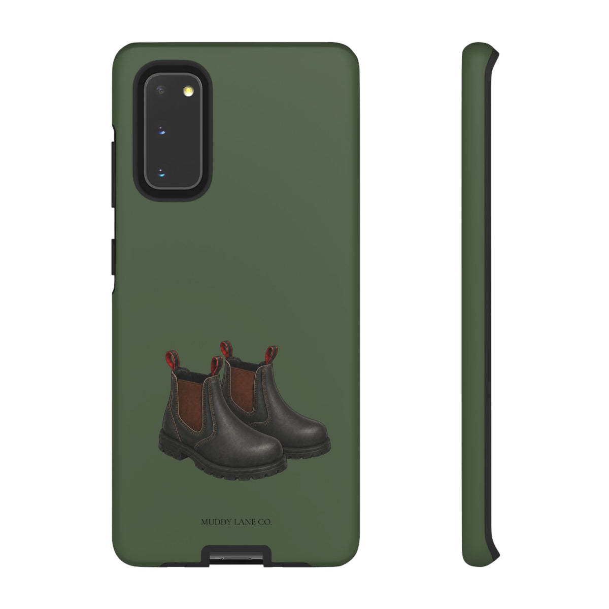 Yard Boots Tough Phone Case in Forest Green Matte