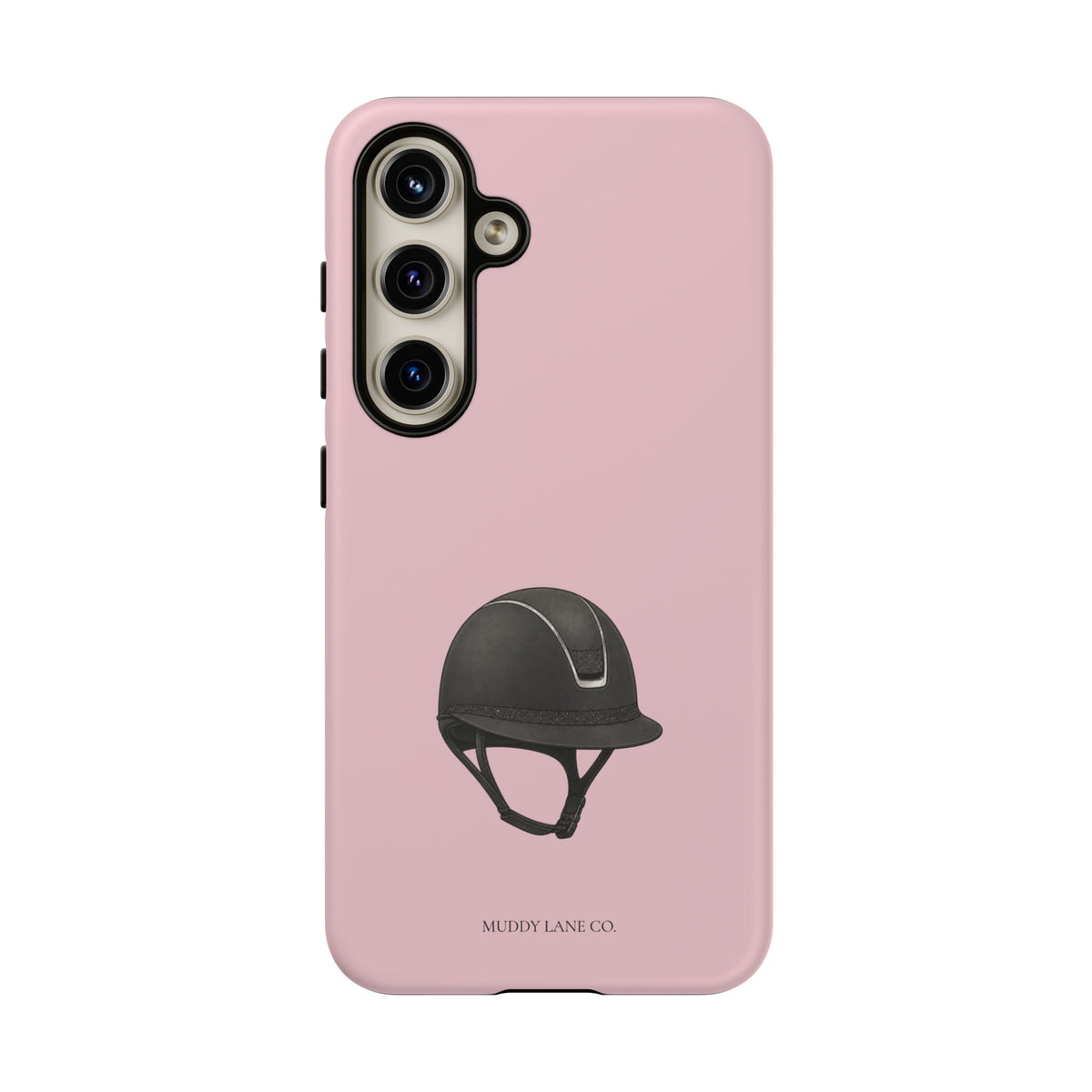 Riding Helmet Tough Phone Case in Soft Rosette Pink Matte