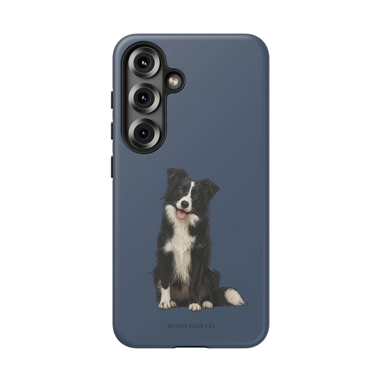 Border Collie Tough Phone Case in Deep Navy Matte