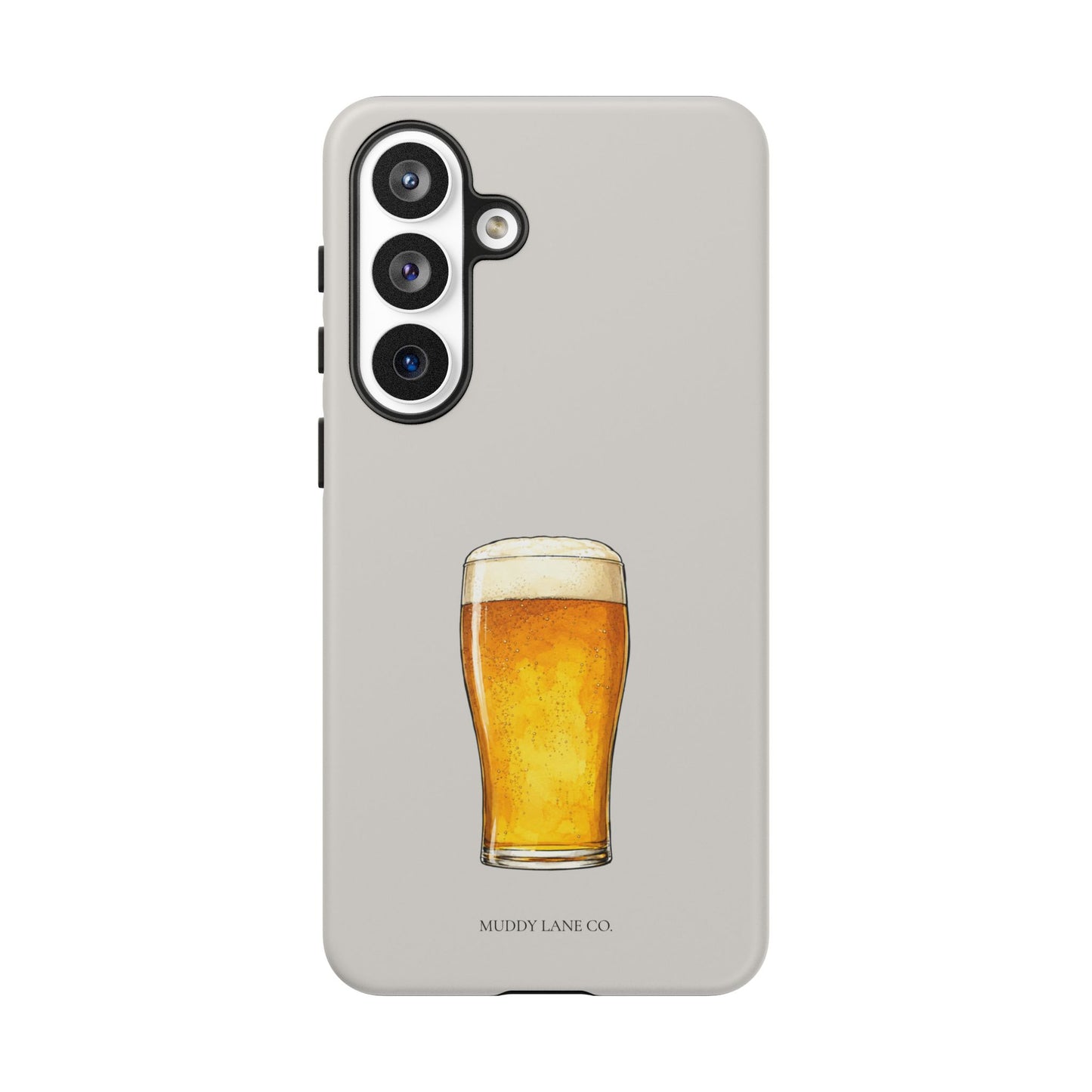 Pub Pint Tough Phone Case in Soft Grey Matte