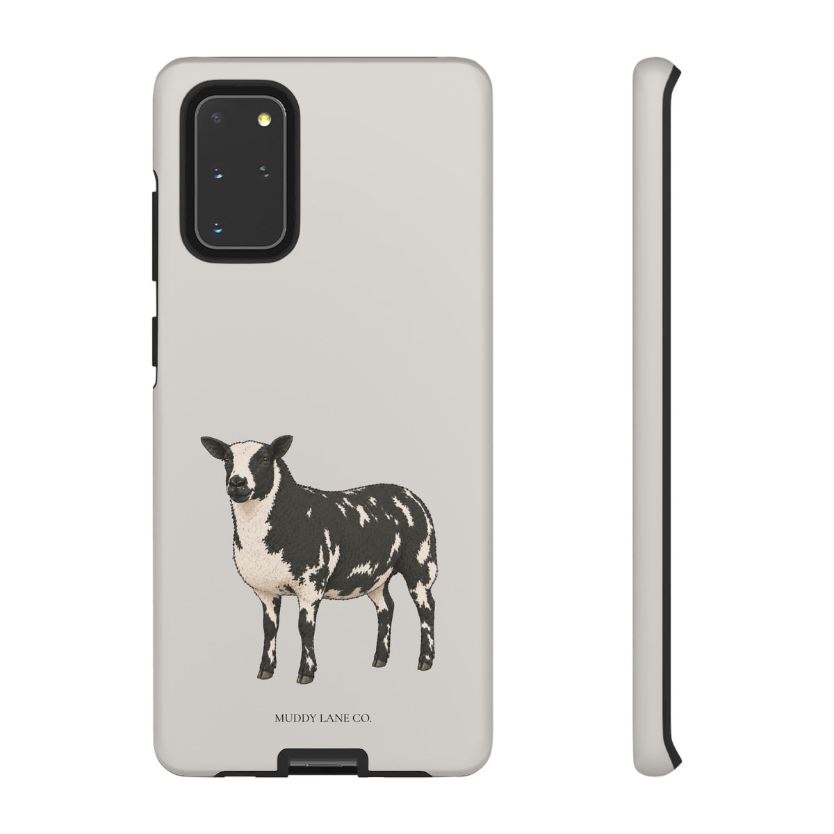 Dutch Spotted Sheep Tough Phone Case in Soft Grey Matte