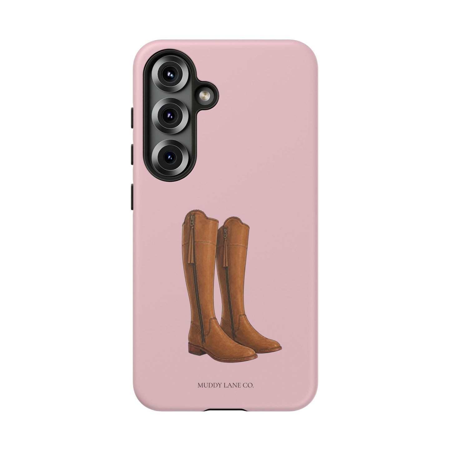 Riding Boots Tough Phone Case in Soft Rosette Pink Matte