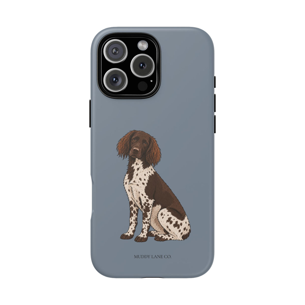 Spaniel Tough Phone Case in Smoke Blue Matte