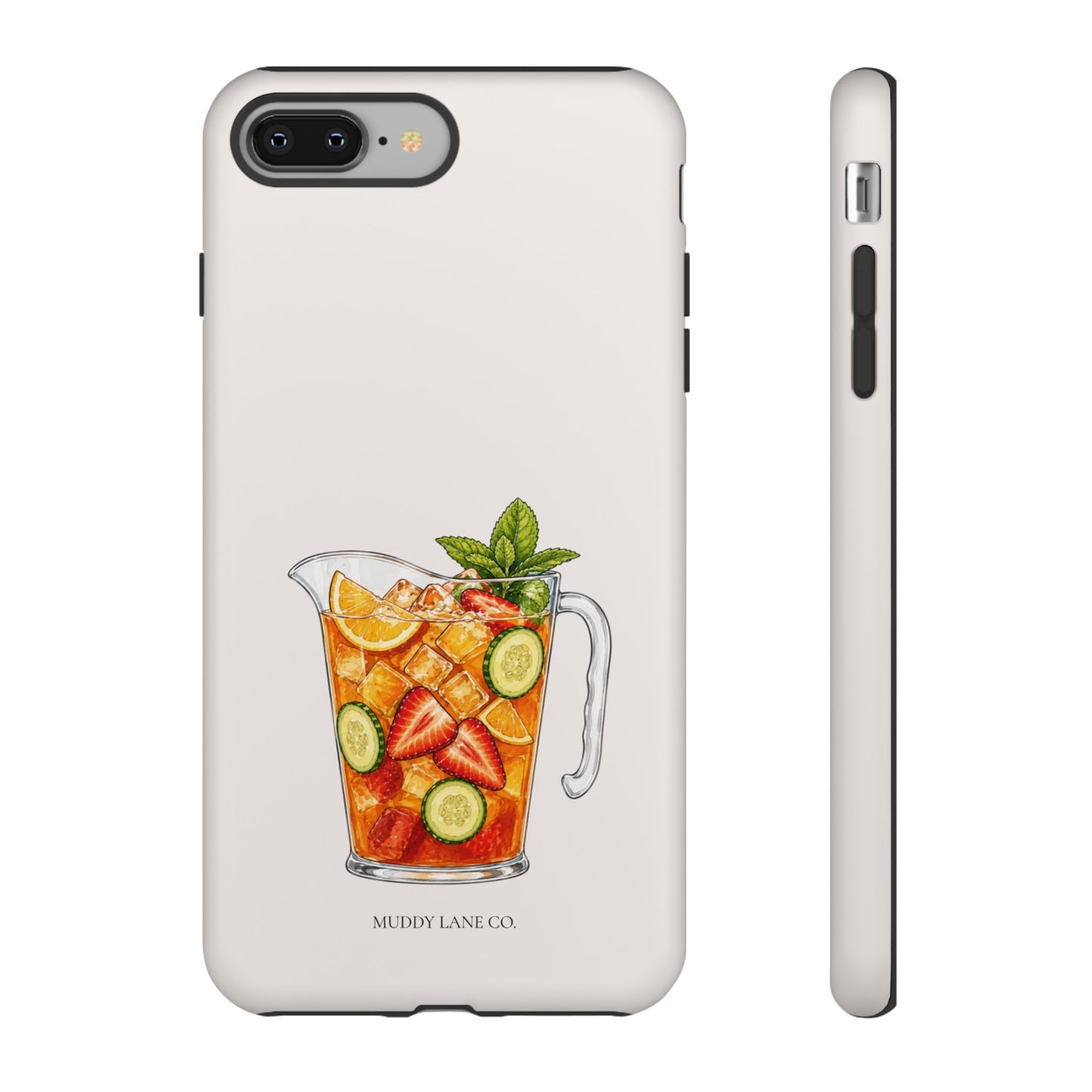 Summer Drink Jug Tough Phone Case in Warm Cream Matte