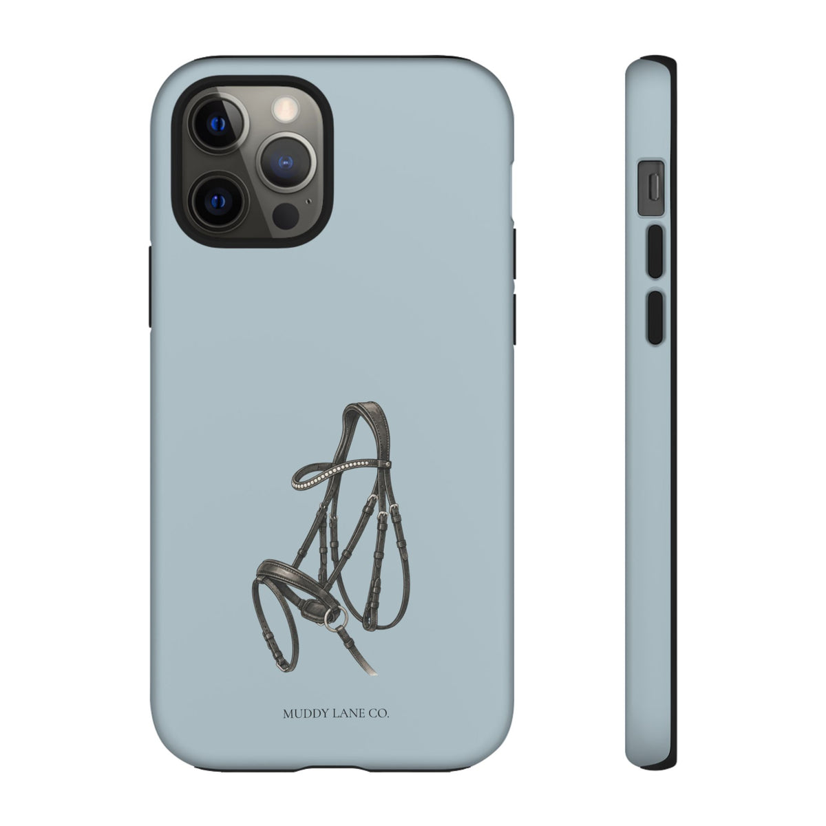Bridle Tough Phone Case in Dusty Blue Matte