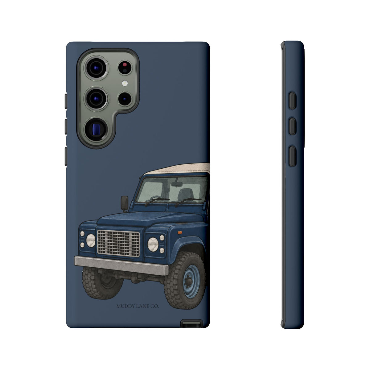 Blue Classic 4x4 Close-Up Tough Phone Case in Deep Navy Matte