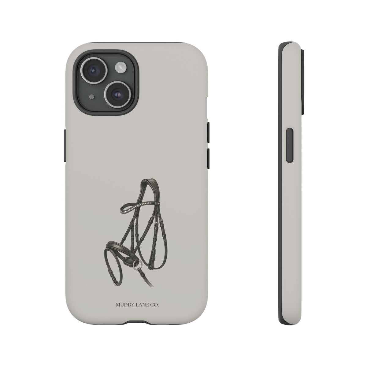 Bridle Tough Phone Case in Soft Grey Matte