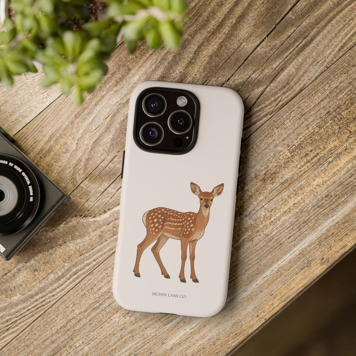 Fawn Tough Phone Case in Warm Cream Matte