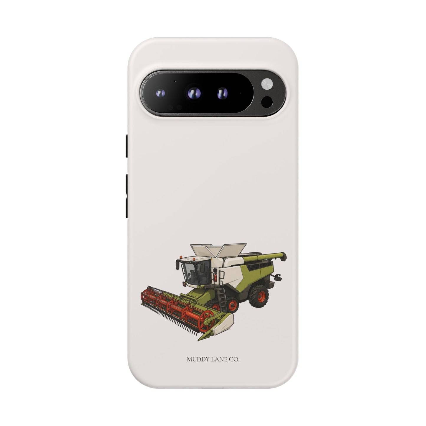 Combine Harvester Tough Phone Case in Warm Cream Matte