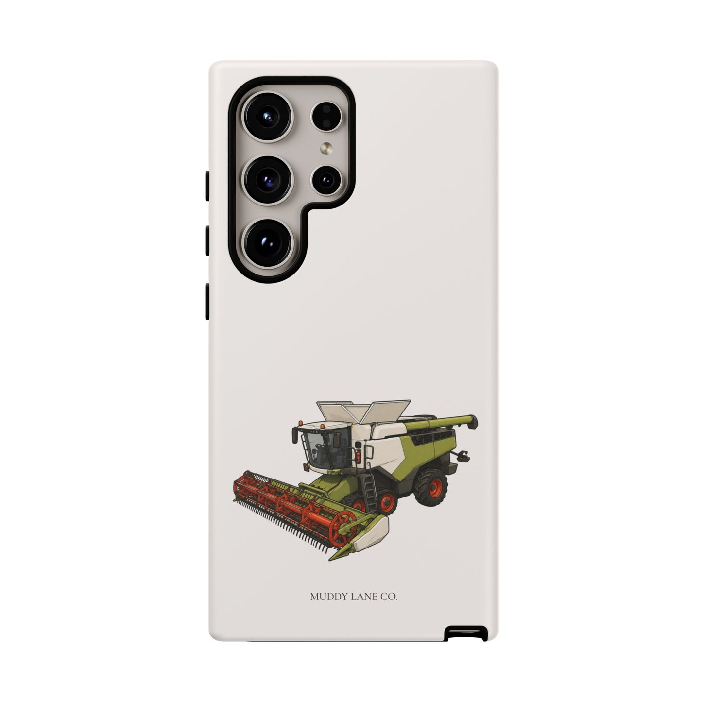 Combine Harvester Tough Phone Case in Warm Cream Matte