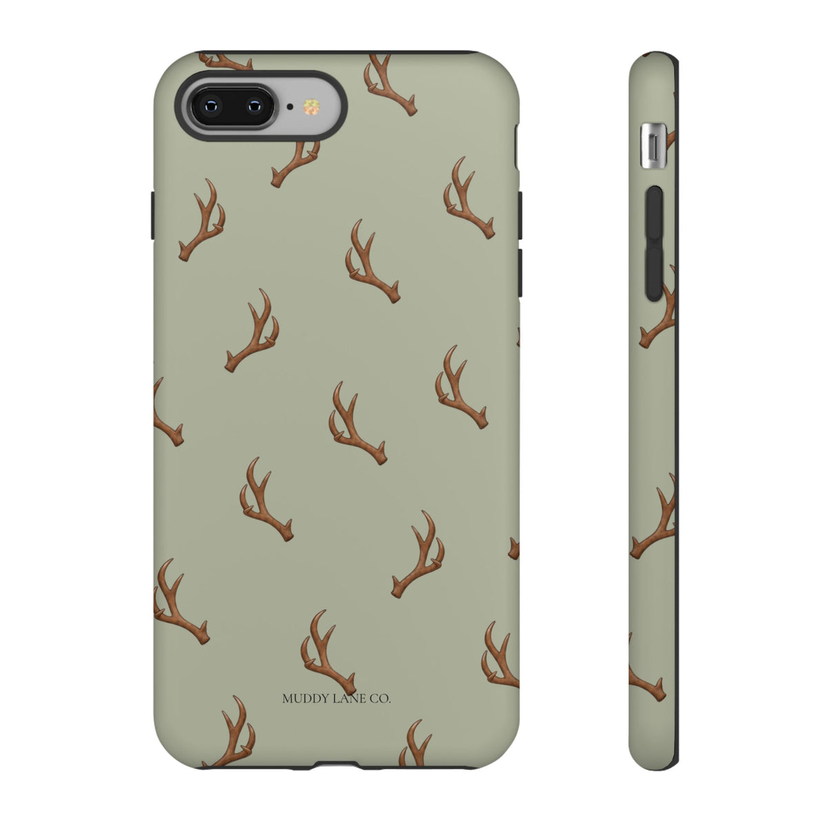 Antler Pattern phone case in Light Sage by Muddy Lane Co, photo 3