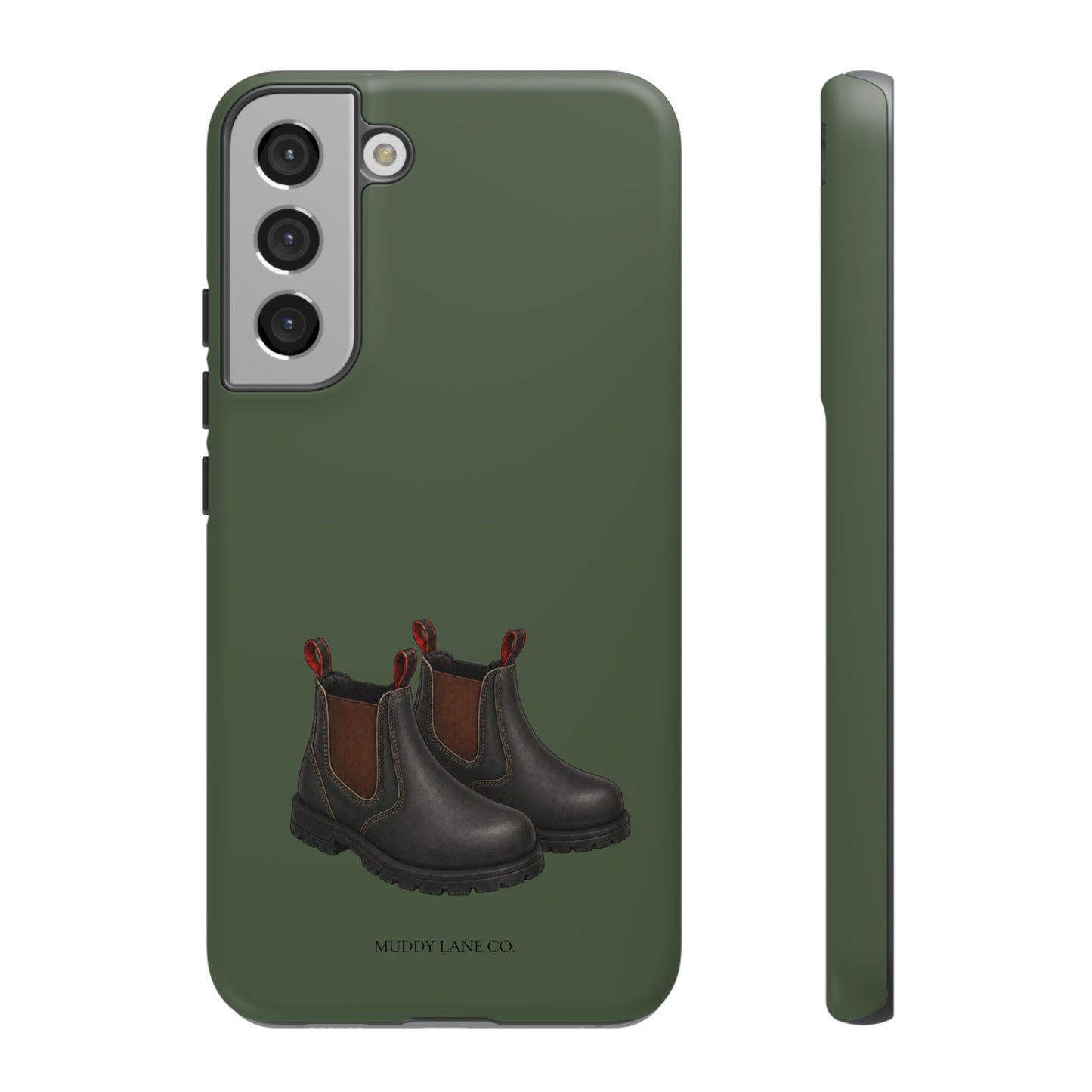 Yard Boots Tough Phone Case in Forest Green Matte