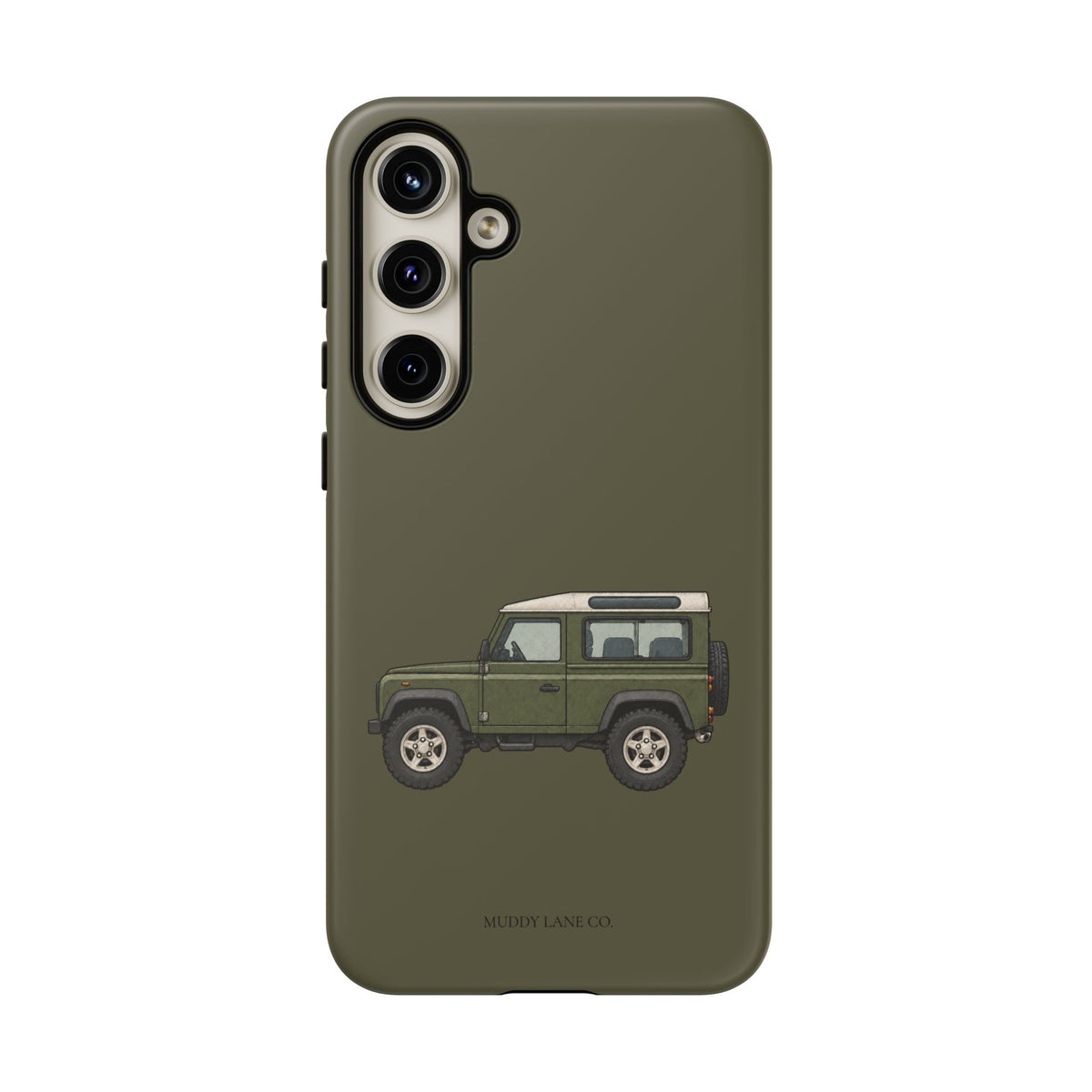 Green Classic 4x4 Tough Phone Case in Muddy Green Matte