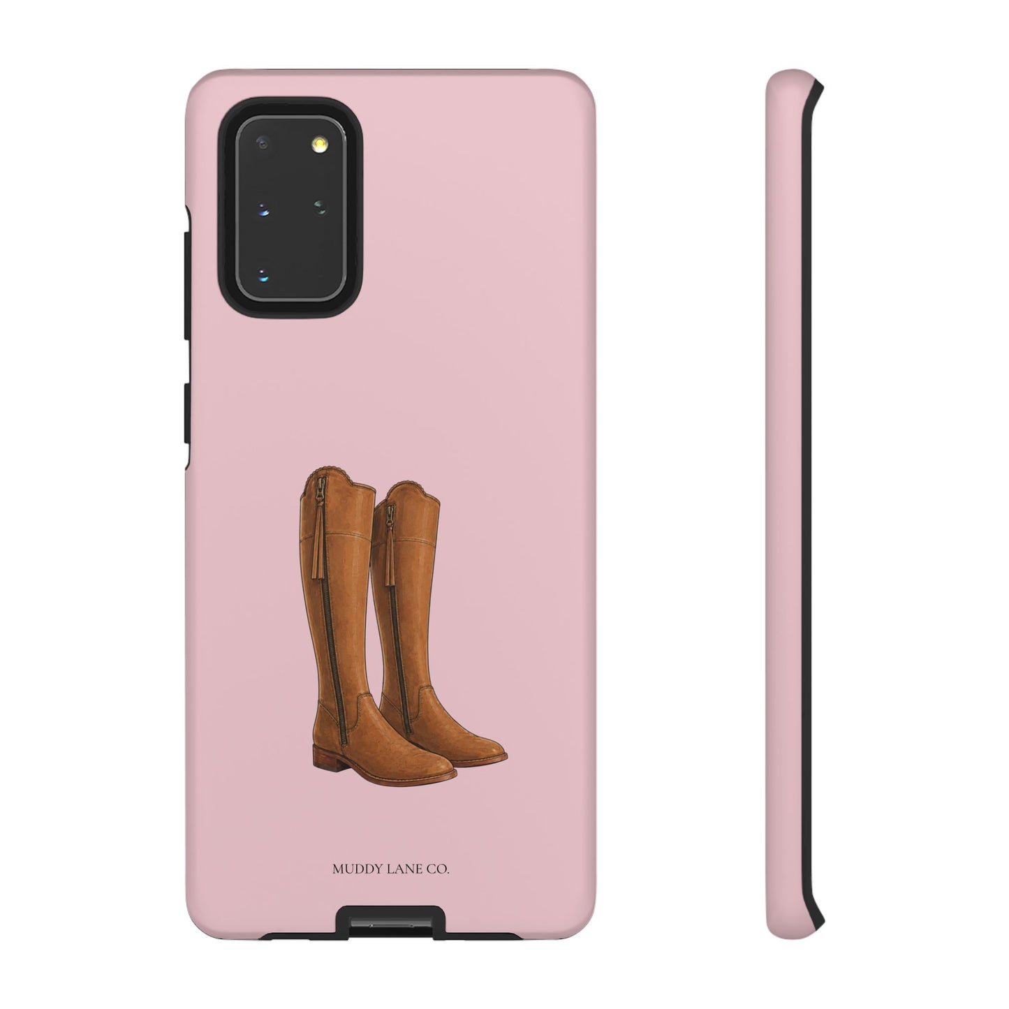 Riding Boots Tough Phone Case in Soft Rosette Pink Matte