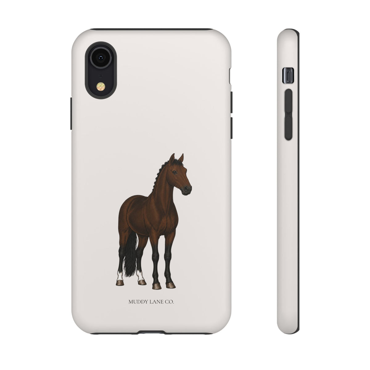 Bay Horse phone case in Warm Cream by Muddy Lane Co, photo 5