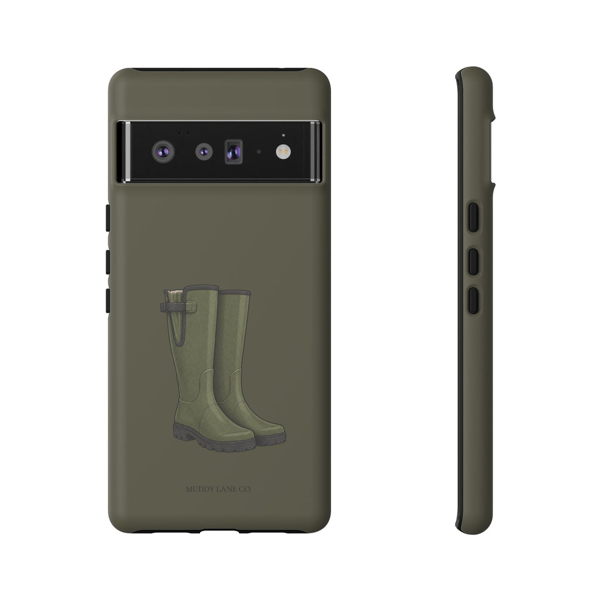 Wellies Tough Phone Case in Muddy Green Matte