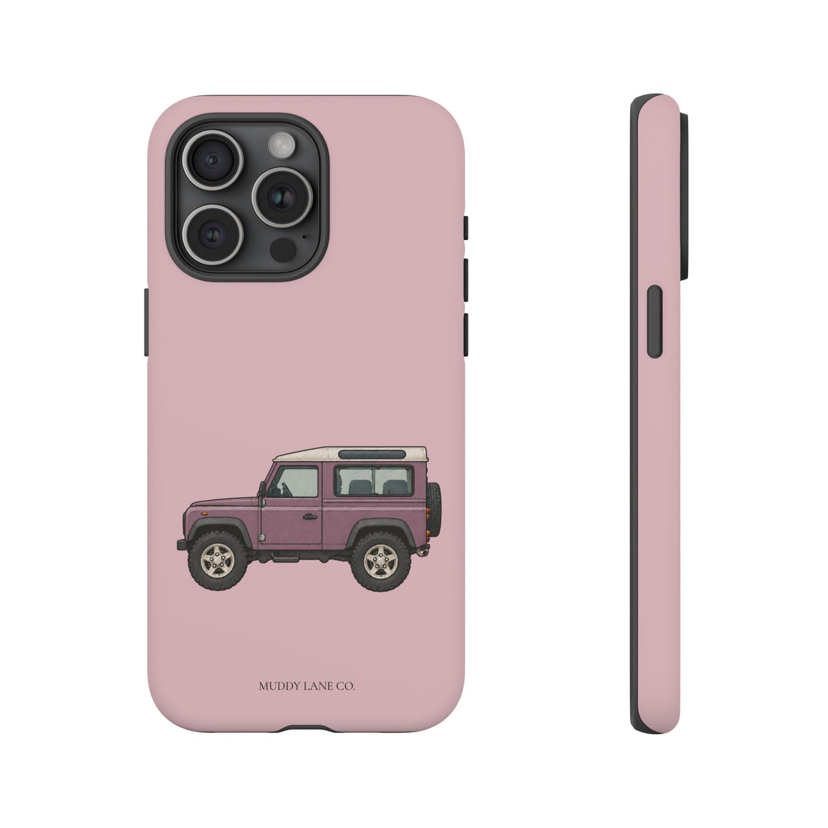 Pink Classic 4x4 Tough Phone Case in Soft Rosette Pink Matte