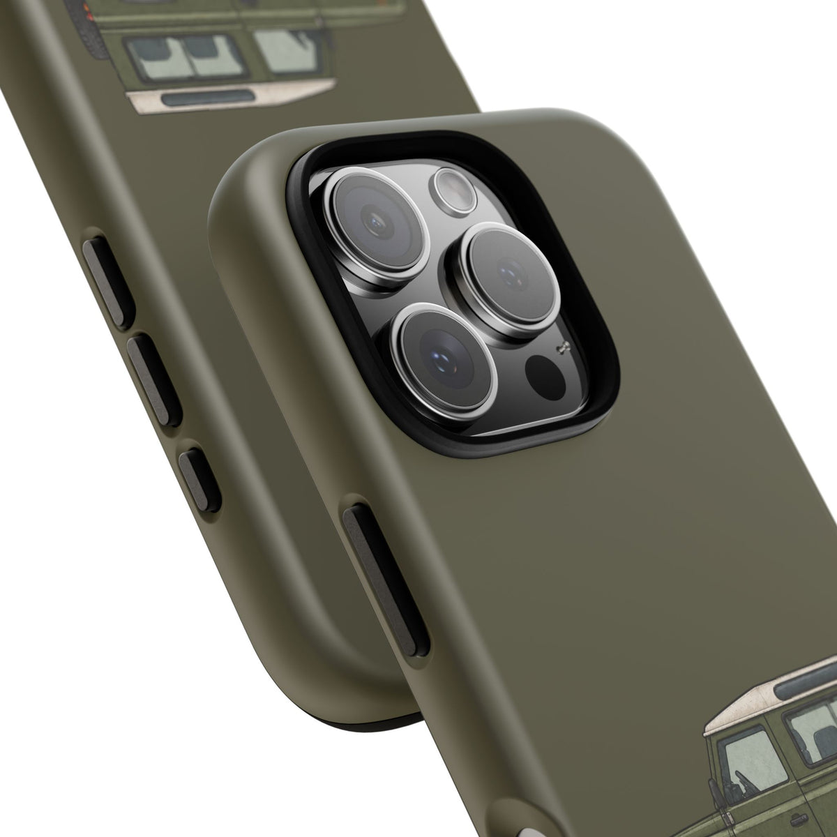Green Classic 4x4 Tough Phone Case in Muddy Green Matte