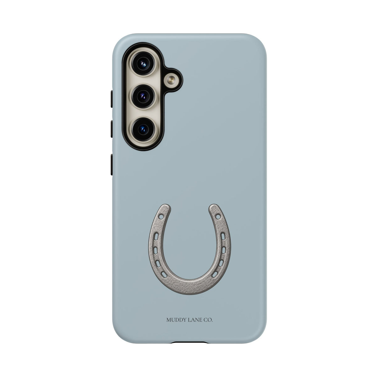 Horseshoe Tough Phone Case in Dusty Blue Matte