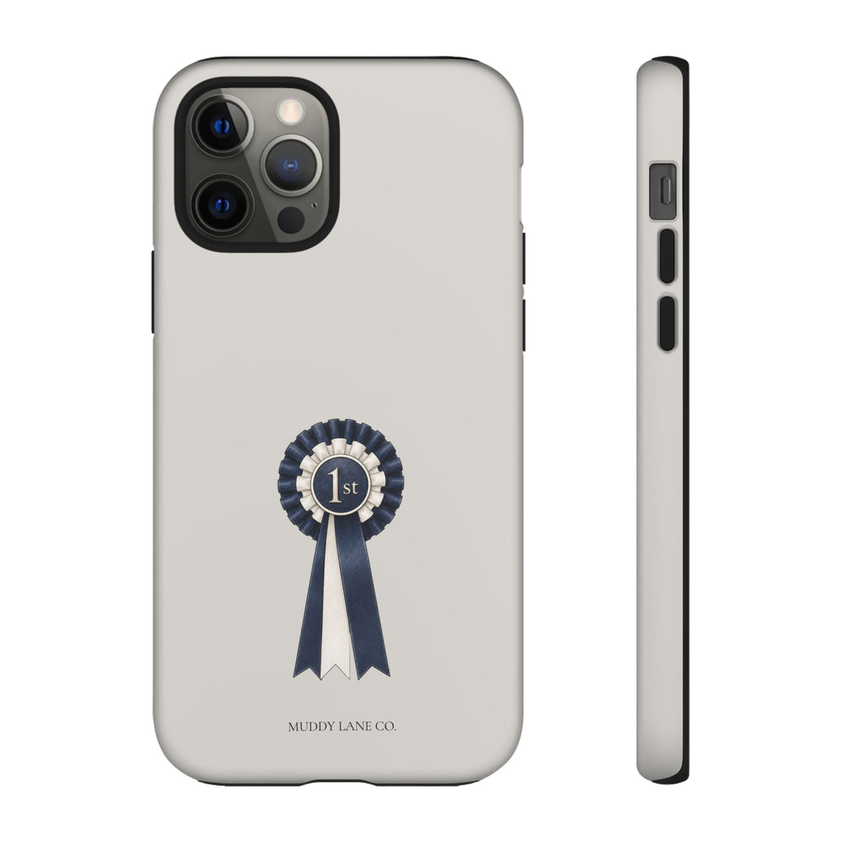 Rosette Tough Phone Case in Soft Grey Matte
