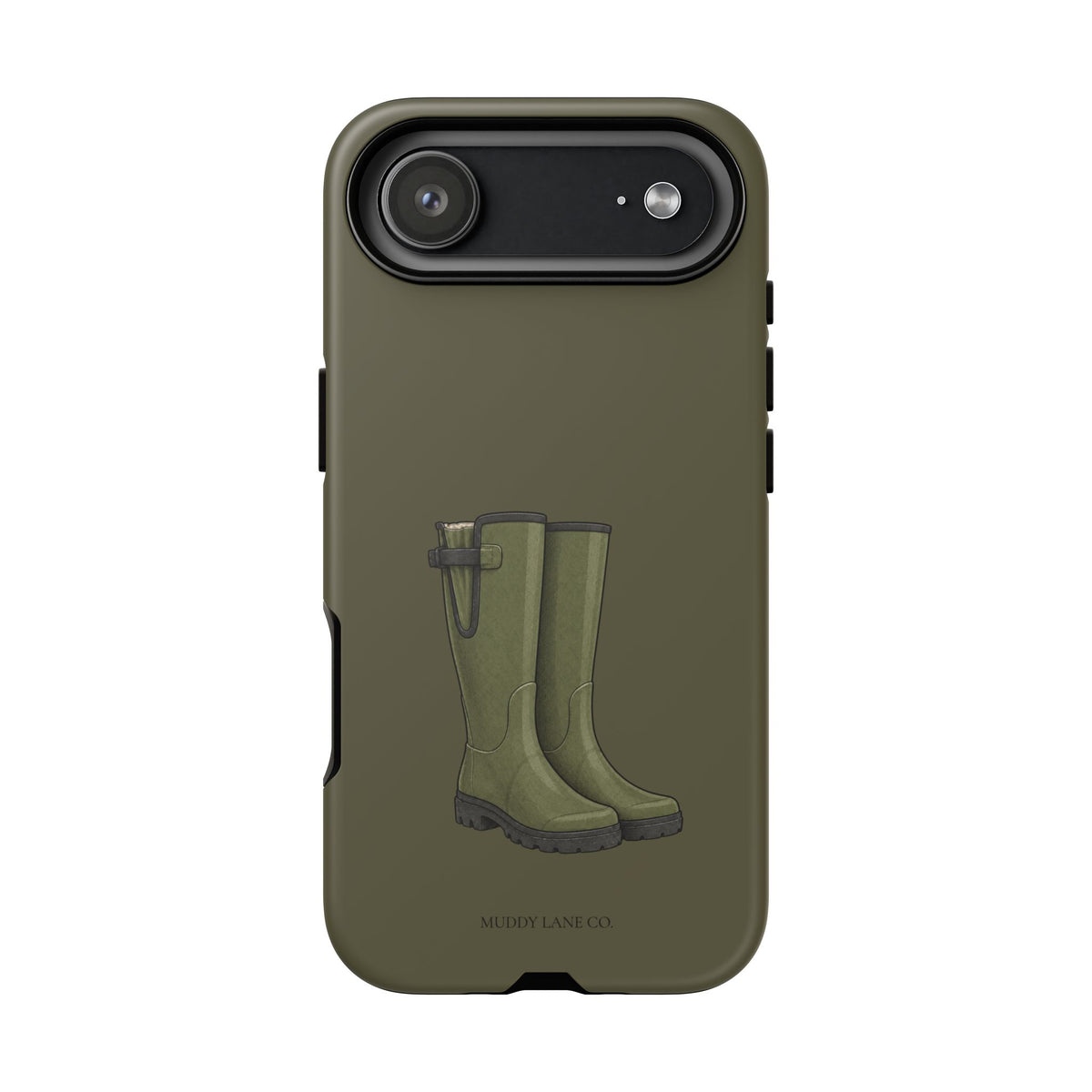 Wellies Tough Phone Case in Muddy Green Matte