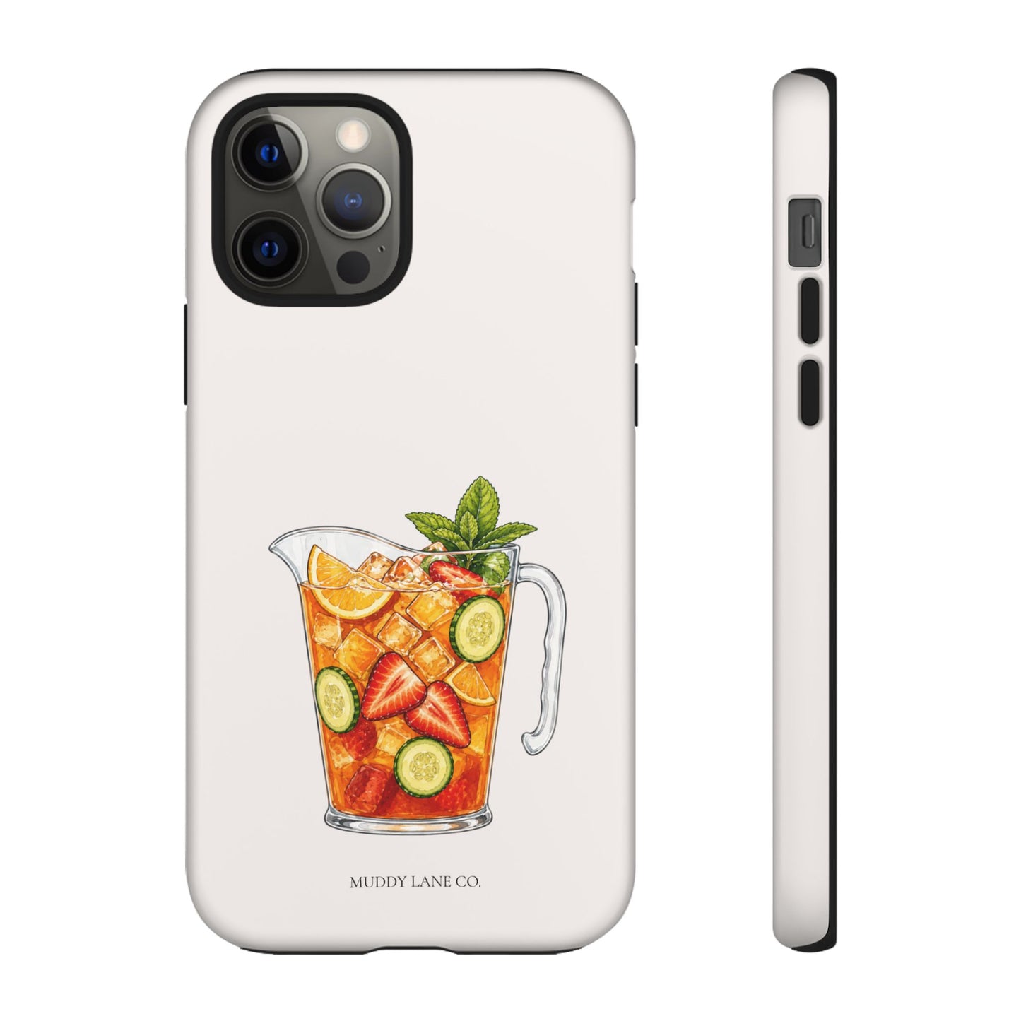 Summer Drink Jug Tough Phone Case in Warm Cream Matte