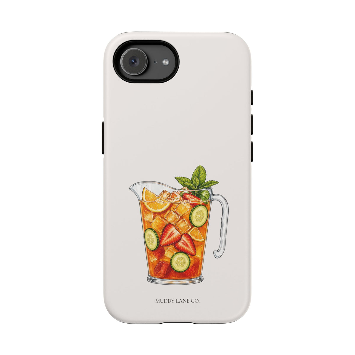 Summer Drink Jug Tough Phone Case in Warm Cream Matte