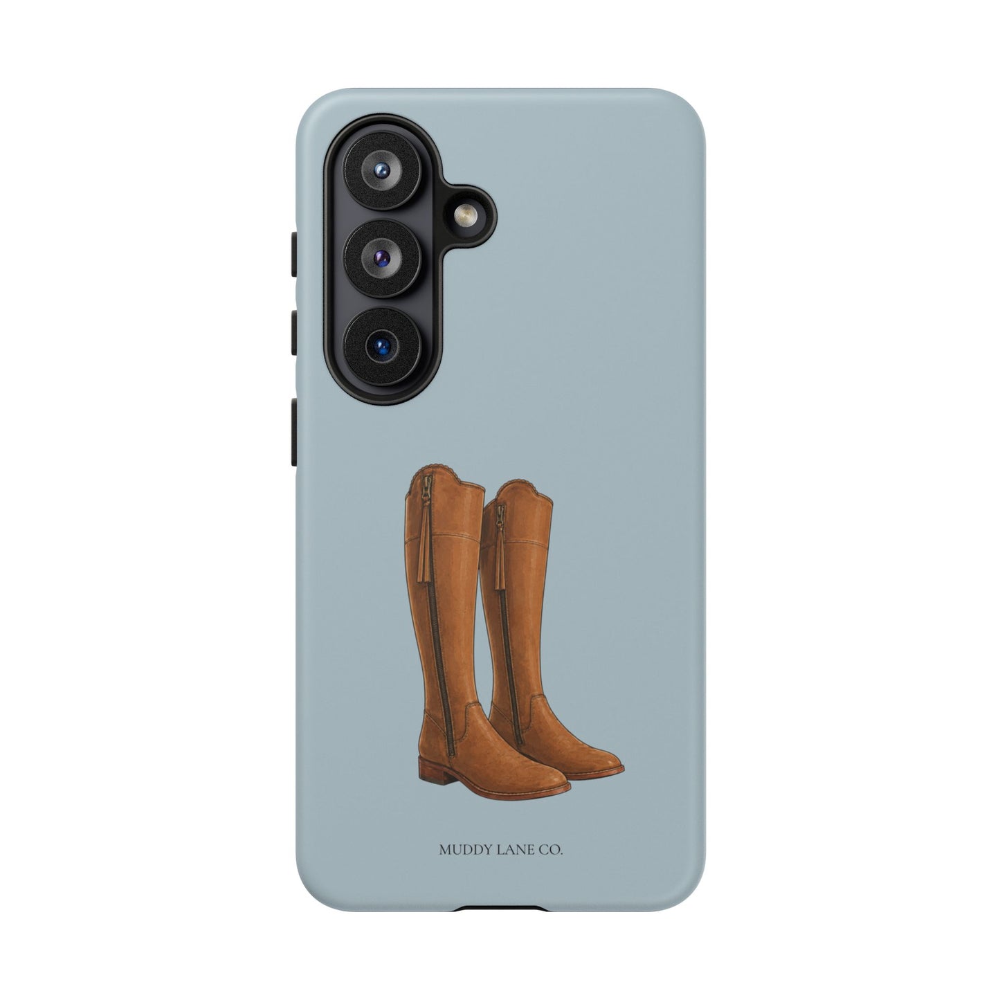 Riding Boots Tough Phone Case in Dusty Blue Matte