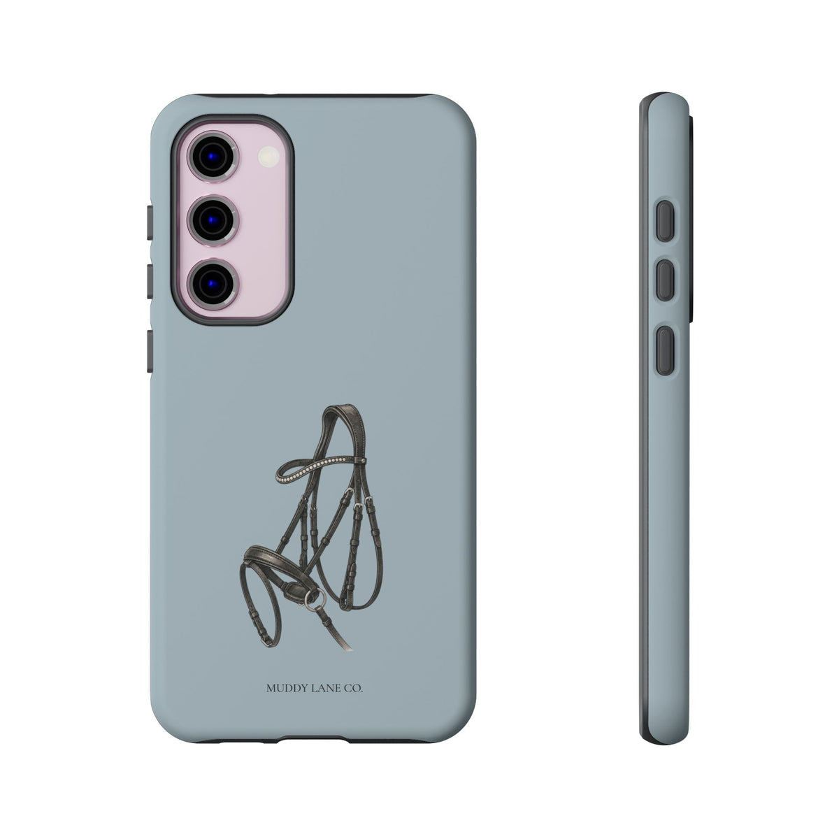 Bridle Tough Phone Case in Dusty Blue Matte