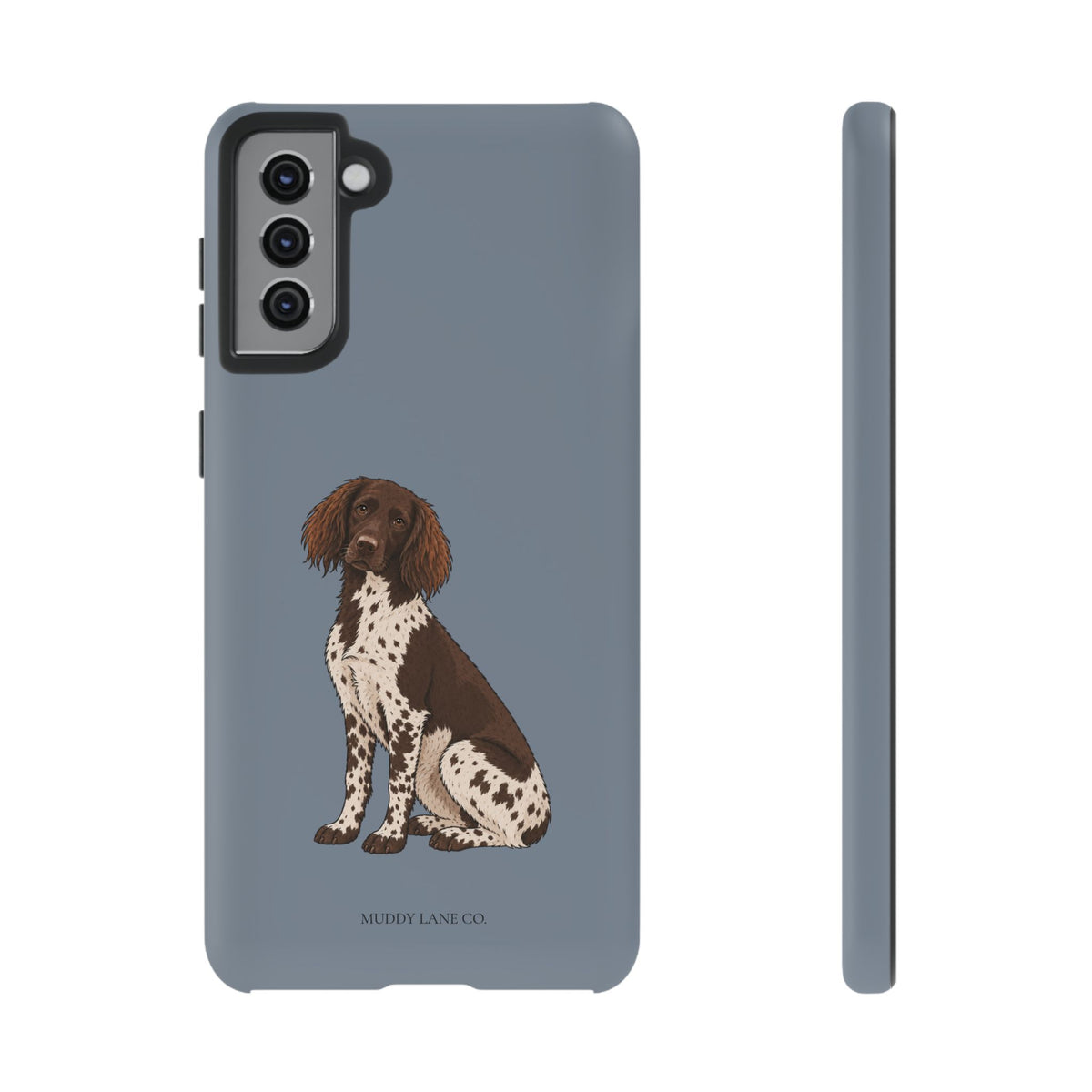 Spaniel Tough Phone Case in Smoke Blue Matte