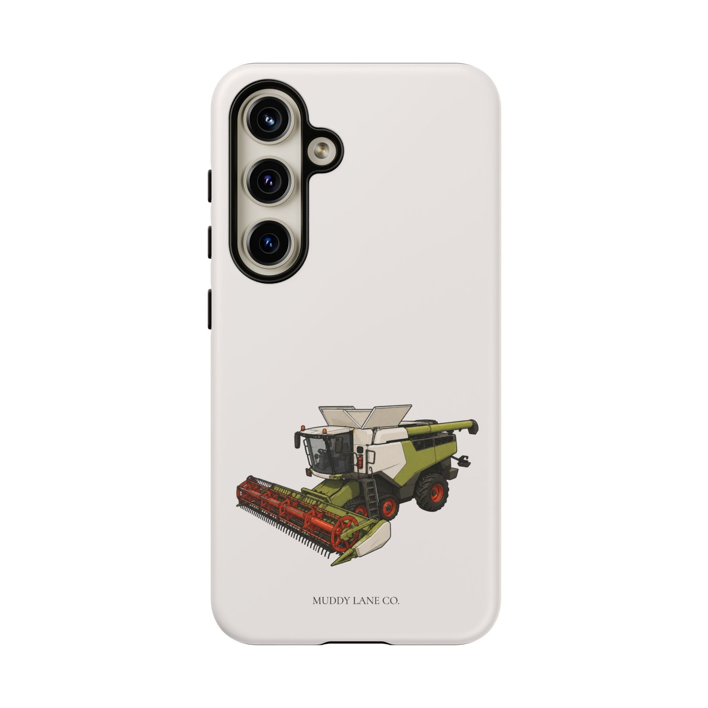 Combine Harvester Tough Phone Case in Warm Cream Matte