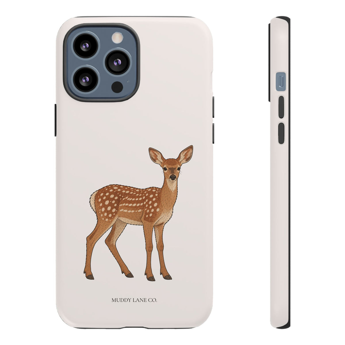 Fawn Tough Phone Case in Warm Cream Matte
