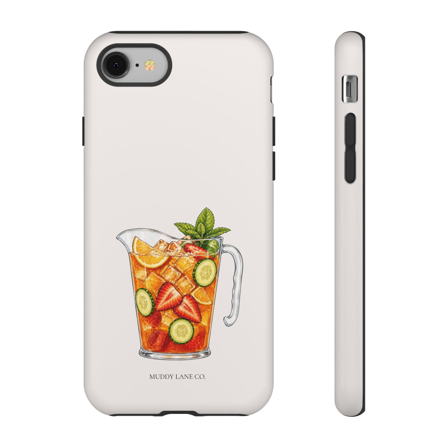 Summer Drink Jug Tough Phone Case in Warm Cream Matte