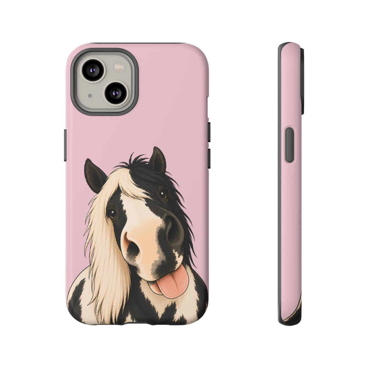 Cheeky Cob Tough Phone Case in Soft Rosette Pink Matte