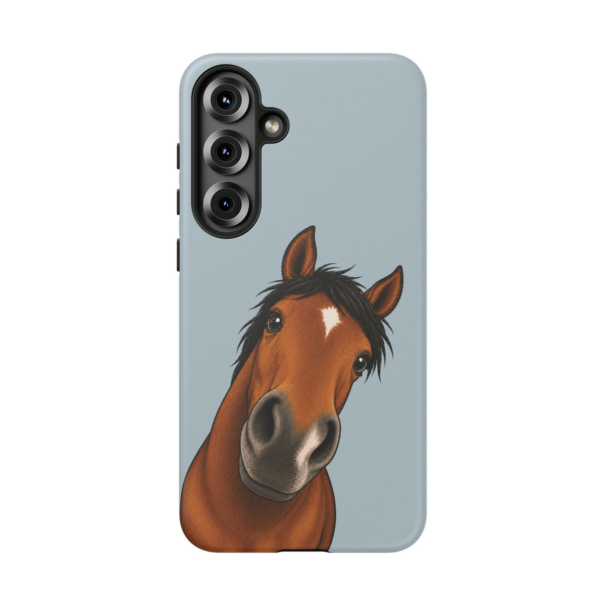 Boop Horse Tough Phone Case in Dusty Blue Matte